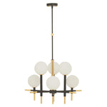 Vale 6 Bulb Geometric Chandelier-Wrenford & Co.-nirohome