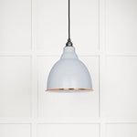 White Gloss Brindley Pendant-From The Anvil-Birch-nirohome