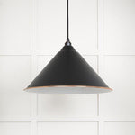 White Gloss Hockley Pendant-From The Anvil-Elan Black-nirohome