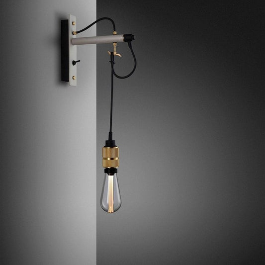 Buster + Punch Stone Hooked Wall Light With Cross Knurl Detailing