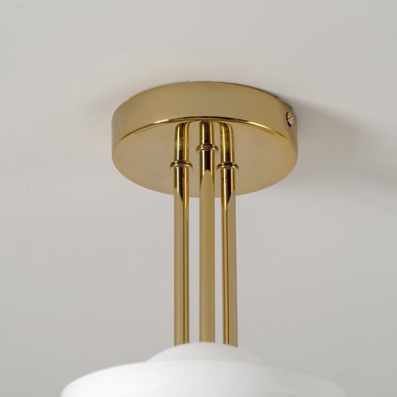 3 Light Dome Ceiling Light-Houseof.-Brass-nirohome