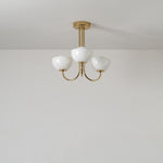 3 Light Dome Ceiling Light-Houseof.-Brass-nirohome