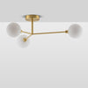 3 Light Flush Ceiling Light-Houseof.-Brass-nirohome