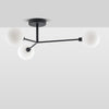 3 Light Flush Ceiling Light-Houseof.-Charcoal-nirohome