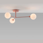 3 Light Flush Ceiling Light-Houseof.-Pink-nirohome