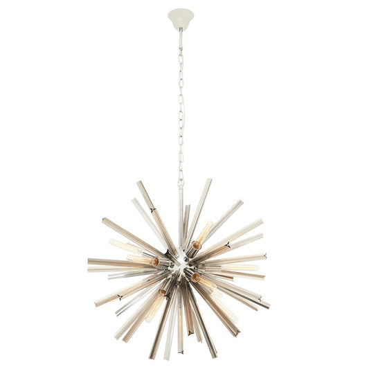 Vega Smoke Grey Glass Pendant Light