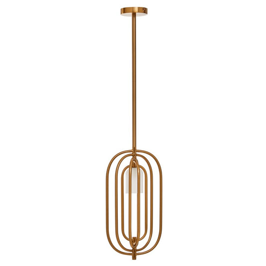 Howell Brass Oval Pendant Light