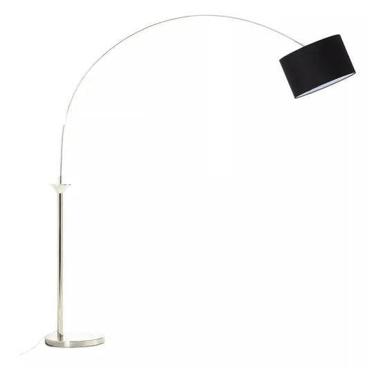 Stanton Nickel Finish Large Arc Floor Lamp