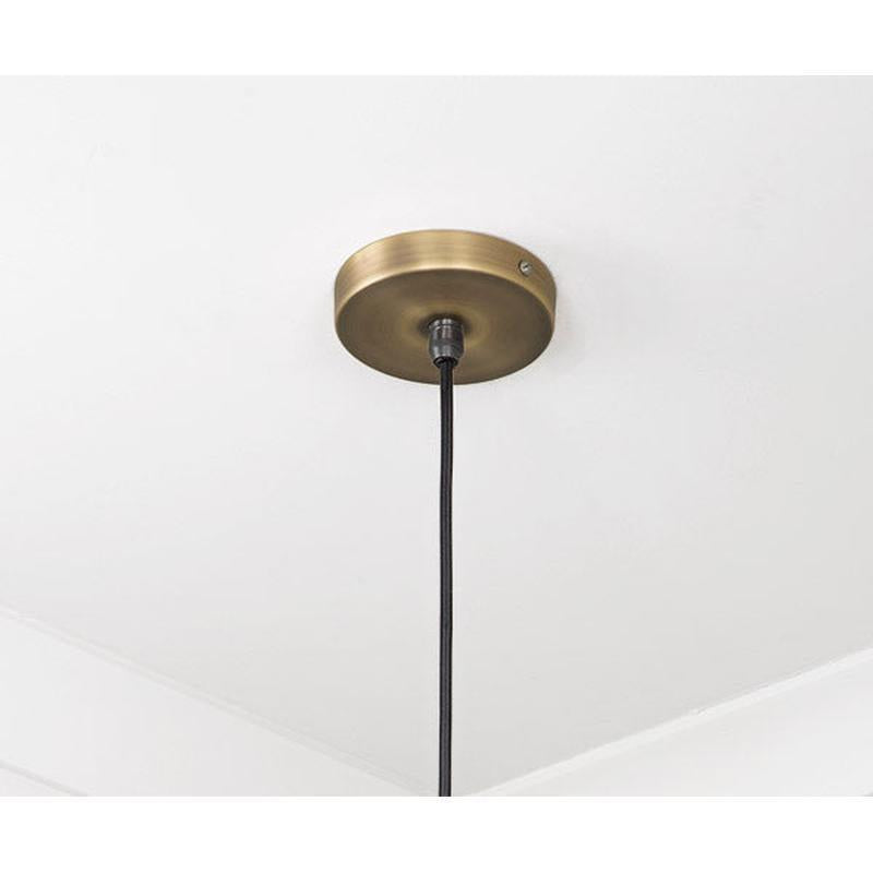 Aged Brass Flora Pendant-From The Anvil-nirohome