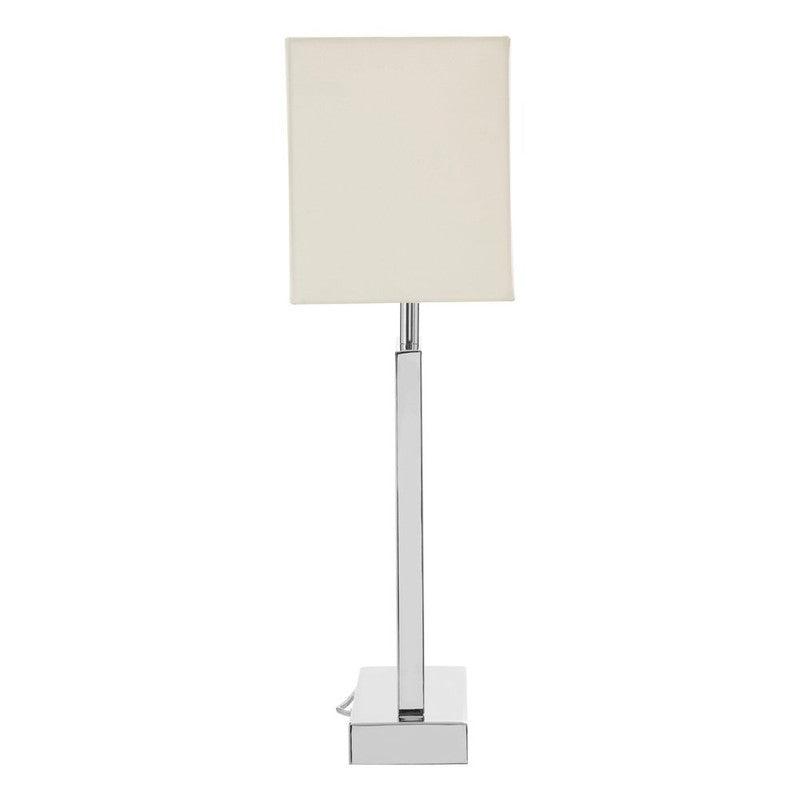 Amber Geometric Base Table Lamp With Cream Fabric Shade-Niro Home-nirohome