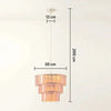 Amber Glass 3 Tiered Chandelier-Houseof.-nirohome