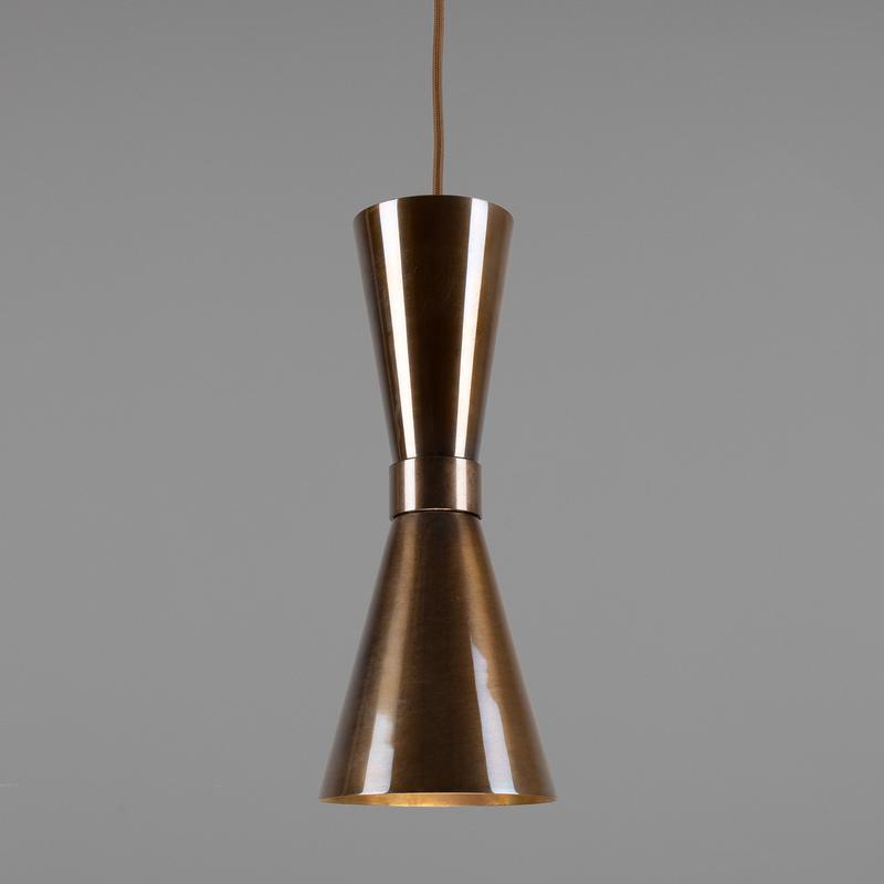 Amias Mid-Century Brass Pendant Light-Mullan Lighting-Antique Brass-100cm-nirohome