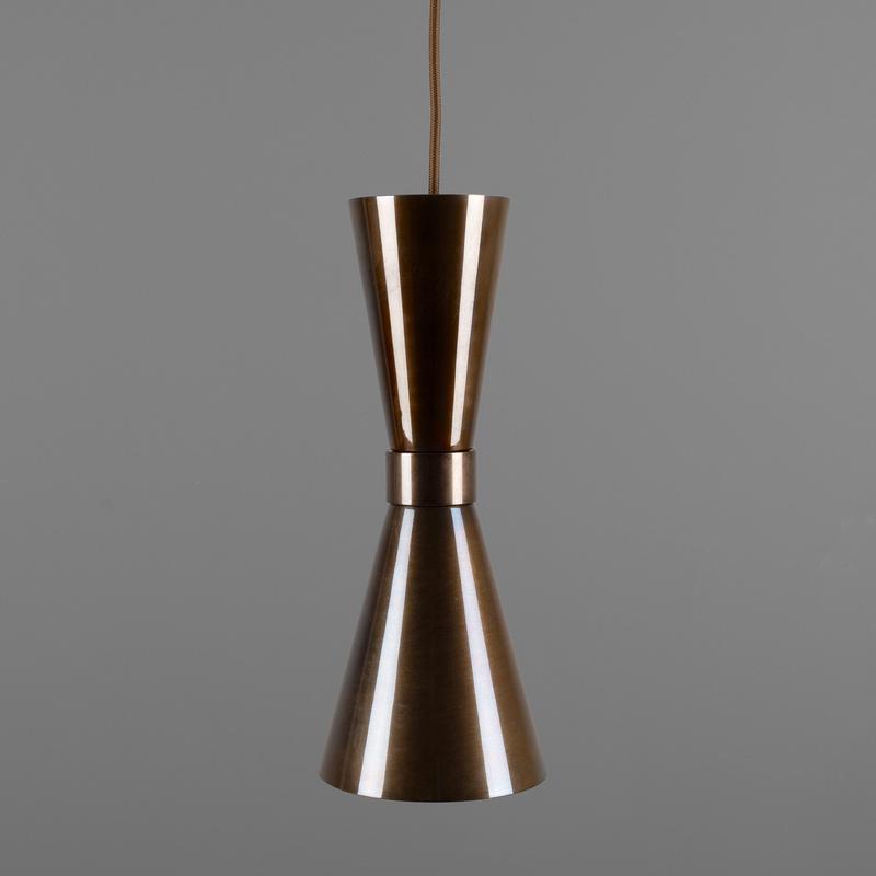 Amias Mid-Century Brass Pendant Light-Mullan Lighting-Antique Brass-100cm-nirohome