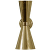 Amias Mid-Century Double Brass Cone Wall Light-Mullan Lighting-Antique Brass-nirohome