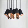 Arc 12 Chandelier Matt Black-Arcform-Brushed Solid Copper-nirohome