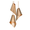 Arc 3 Pendant Cascade-Arcform-Brushed Solid Brass-Matt White-Standard-nirohome