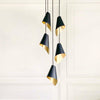 Arc 5 Pendant Cascade-Arcform-Brushed Solid Brass-Matt Black-nirohome