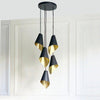 Arc 5 Pendant Cascade-Arcform-Brushed Solid Brass-Matt White-nirohome