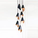 Arc 7 Pendant Cascade-Arcform-Brushed Solid Copper-Matt Black-nirohome