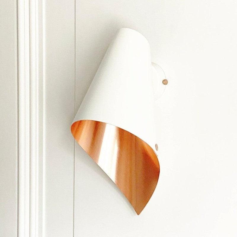 Arc Wall Light-Arcform-Brushed Solid Copper-Matt White-Standard-nirohome