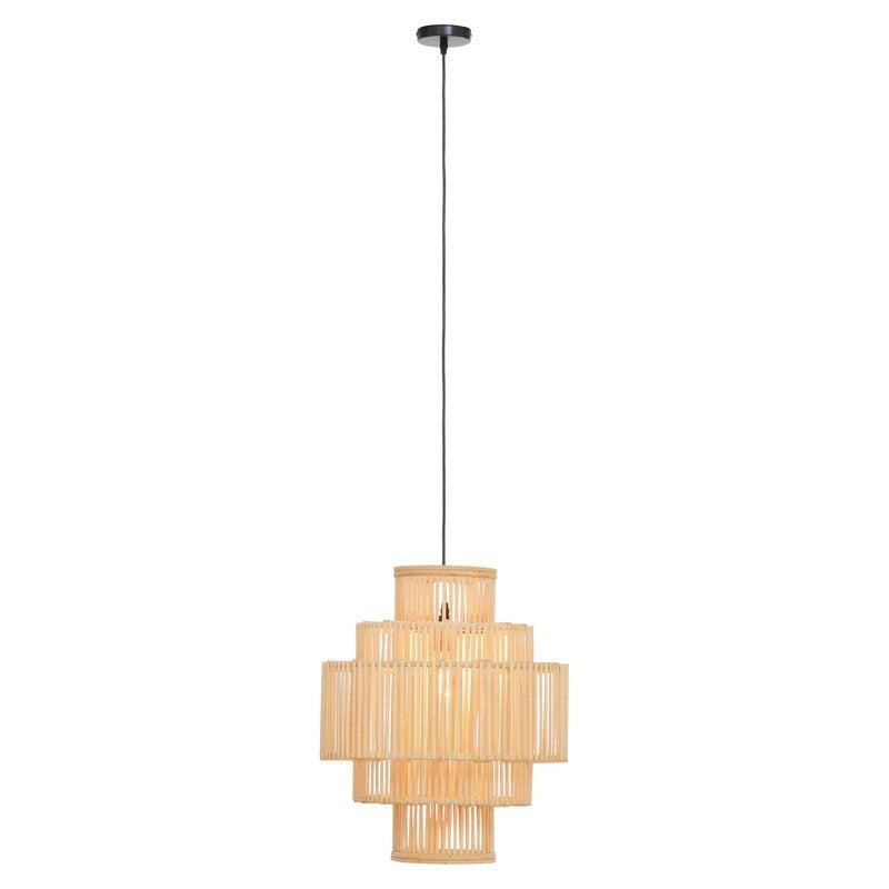 Arellano Bamboo Bohemian Style Pendant Light-Niro Home-nirohome