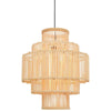 Arellano Bamboo Bohemian Style Pendant Light-Niro Home-nirohome