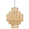 Arellano Bamboo Bohemian Style Pendant Light-Niro Home-nirohome