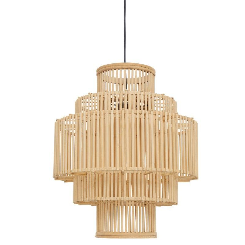 Arellano Bamboo Bohemian Style Pendant Light-Niro Home-nirohome