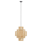 Arellano Bamboo Bohemian Style Pendant Light-Niro Home-nirohome