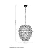 Aria Feather Crystal Chandelier-Niro Home-nirohome