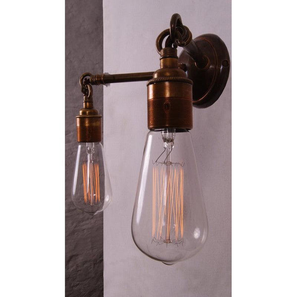 Arrigo Double Bare Bulb Wall Light