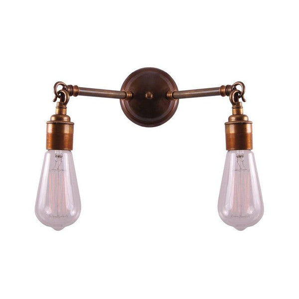 Arrigo Double Bare Bulb Wall Light