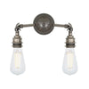 Arrigo Double Bare Bulb Wall Light-Mullan Lighting-Antique Silver-nirohome