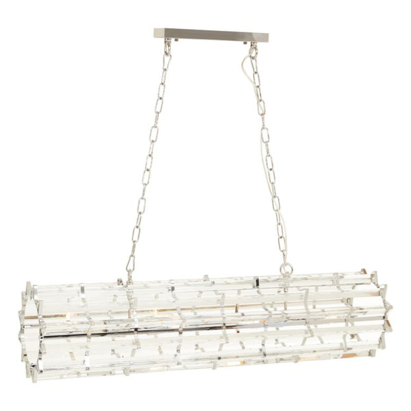 Ayala Cylindrical 8 Bulb Crystal Chandelier