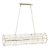 Ayala Cylindrical 8 Bulb Crystal Chandelier-Wrenford & Co.-Brass-nirohome