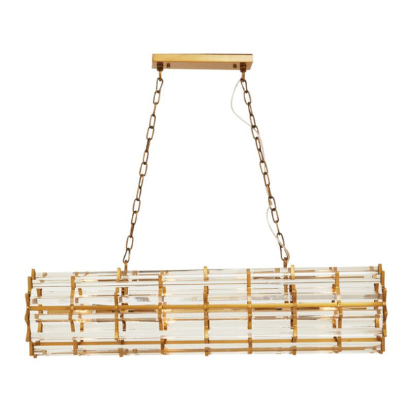 Ayala Cylindrical 8 Bulb Crystal Chandelier