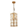 Ayala Small Vertical Brass Cylinder Chandelier-Niro Home-Brass-nirohome