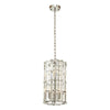 Ayala Small Vertical Brass Cylinder Chandelier-Wrenford & Co.-Chrome-nirohome