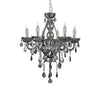 Ayala Smoked Chrome and Crystal Chandelier-Wrenford & Co.-nirohome