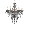 Ayala Smoked Chrome and Crystal Chandelier-Wrenford & Co.-nirohome