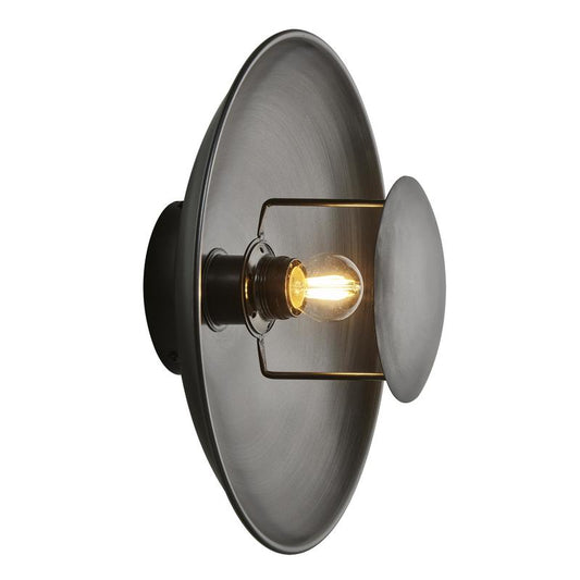 Boston Round Metal Diffuser Wall Light Flush Mount - 13 Inch