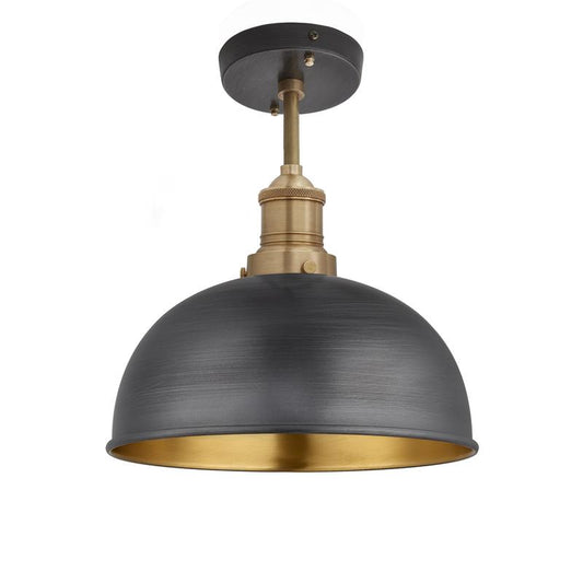 Brooklyn Dome Flush Mount Ceiling Light - 8 Inch