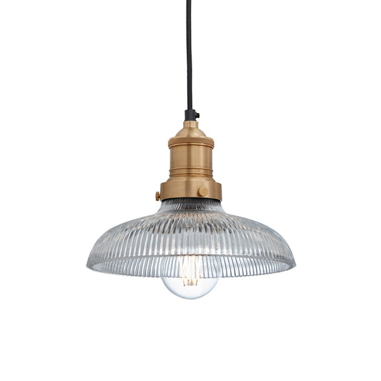 Brooklyn Glass Dome Pendant Light - 8 Inch