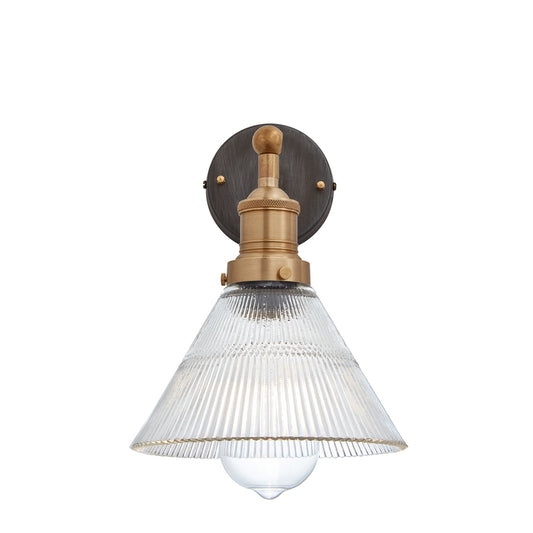 Brooklyn Glass Funnel Wall Light - 7 Inch