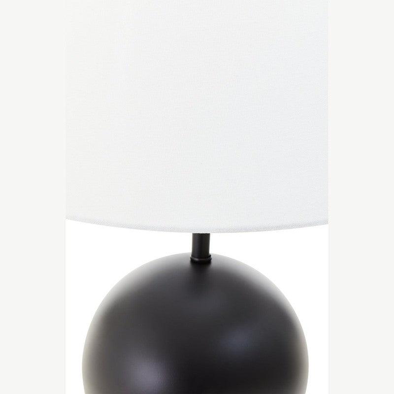 Bailey Sphere Table Lamp With Crystal Base And Linen Shade-Niro Home-Gold-nirohome