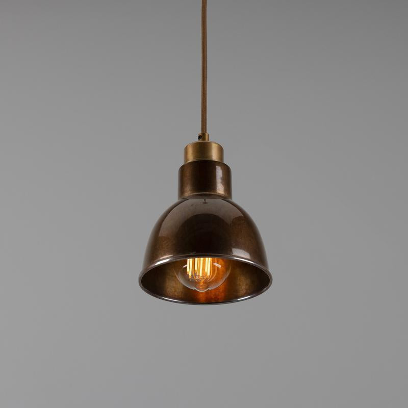 Baku Vintage Brass Pendant Light 15cm-Mullan Lighting-Antique Brass-100cm-nirohome