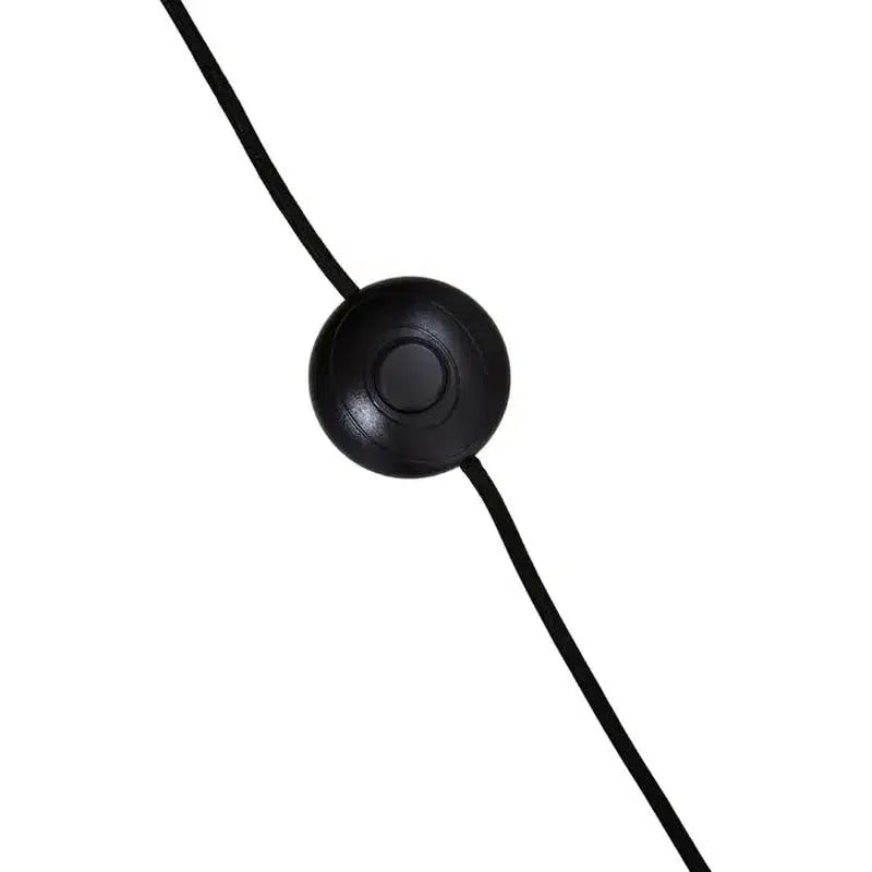 Barnett Adjustable Floor Lamp With Marble Base & Black Shade-Niro Home-nirohome