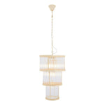 Barrett 3 Tier Glass Chandelier-Niro Home-Gold-nirohome