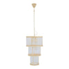 Barrett 3 Tier Glass Chandelier-Niro Home-Nickel-nirohome