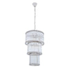 Barrett 3 Tier Glass Chandelier-Niro Home-Nickel-nirohome